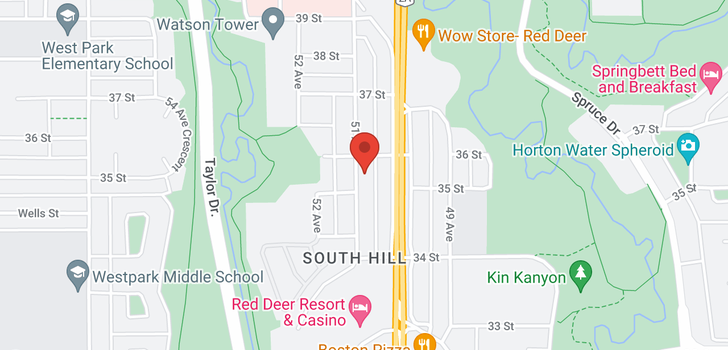 map of 102 3505 51 Avenue